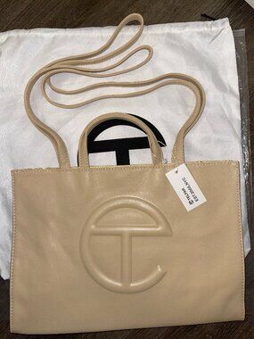 Medium shopping bag- cream